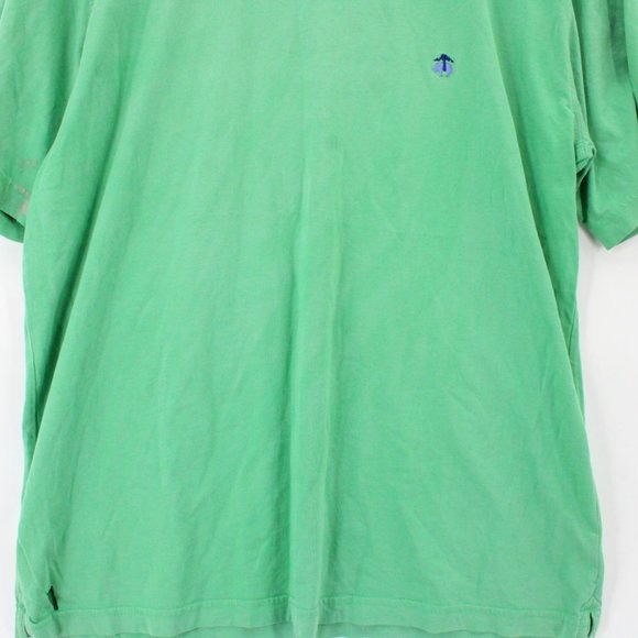 Vintage Brooks Brothers TShirt Mens Green Solid Short Sleeve Logo Embroidered XL - Picture 4 of 8